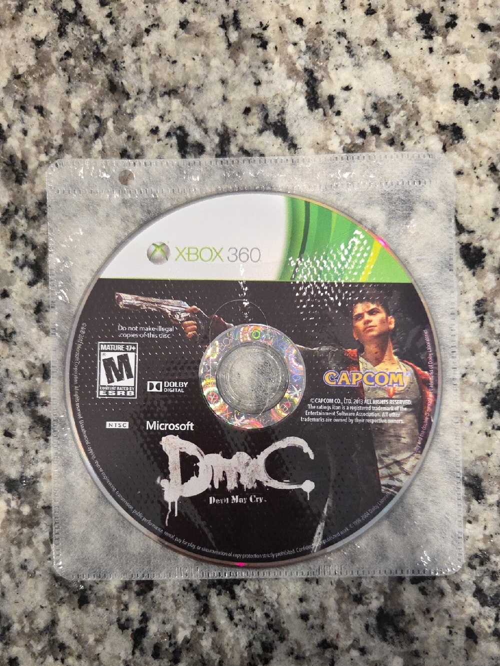 DmC Devil May Cry Xbox 360 Disc - NO CASE